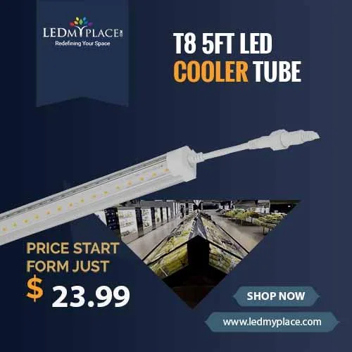 Enjoy Uniform Lighting by fixing 5FT LED Cooler Tubes Inside Com