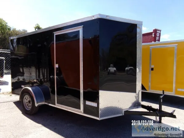 6 x 12 Custom Enclosed Cargo Trailer - 1492