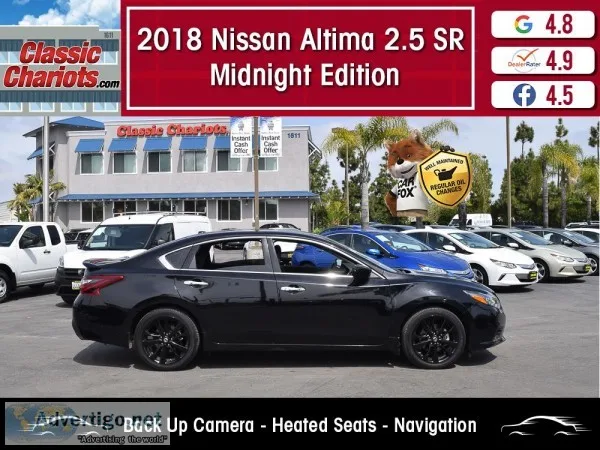 Used 2018 Nissan Altima 2.5 SR Midnight Edition for Sale in San 