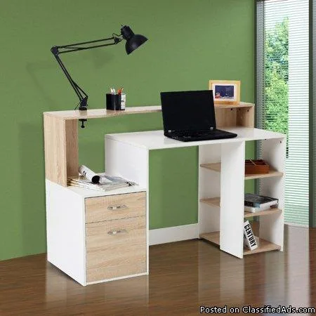 Multi-Level Home Office Desk