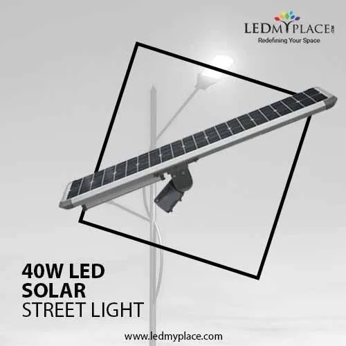 Experience Clean Energy With Compact Design 40-Watt LED Solar St