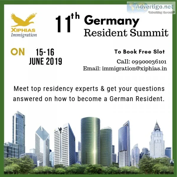 FREE GERMANY RESIDENCY SUMMIT EVENT ON 15-16th JUNE 2019