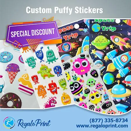 Give Your Stationary Product Perfect Look with Puffy Stickers Pr