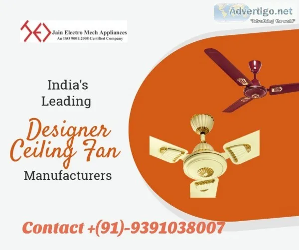 Energy Efficient Designer Ceiling Fan Manufacturers