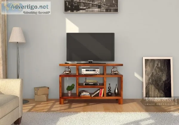 Select awesome tv stand in Delhi - Wooden Street