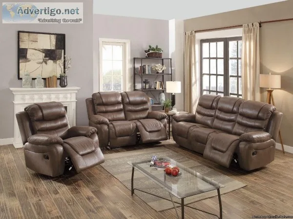 DARK BROWN BREATHABLE LEATHERETTE 3PCS &quotWHOLESALE&quot 