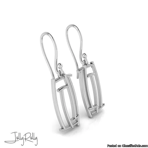 Gleaming Herkimer Silver Earrings and Studs by JollyRolly