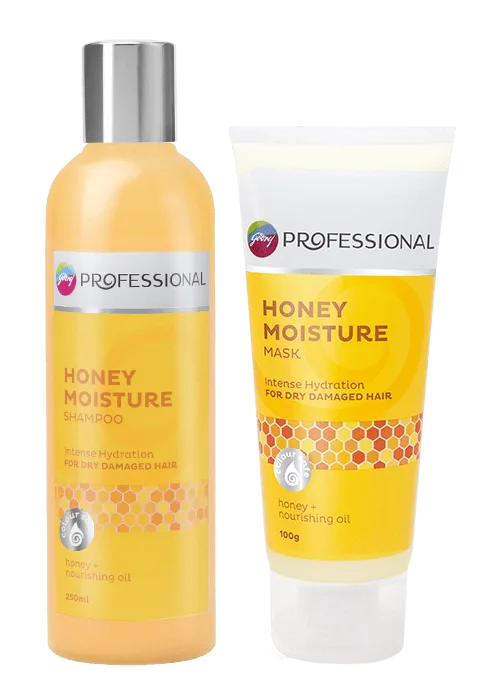 Honey Moisture Shampoo and Masks for Damaged Hair - Godrej Profe