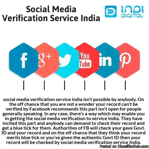 Get social media verification service in india at Affordable pri