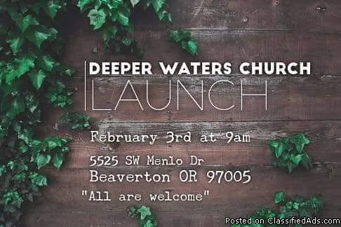 Deeper Waters Christian Ministries Church Launch