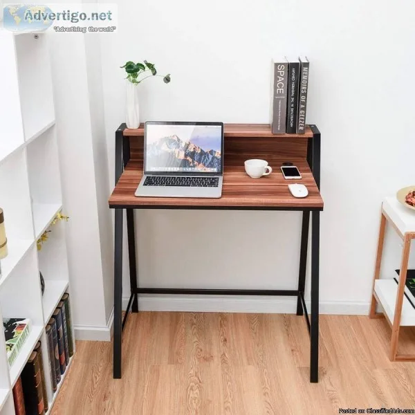 2 Tier Computer Desk Home Office