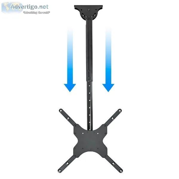 Tilt and Swivel Ceiling TV Mount Bracket - fits Screens 26&quot 