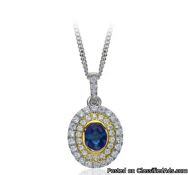Diamond Sapphire Pendants