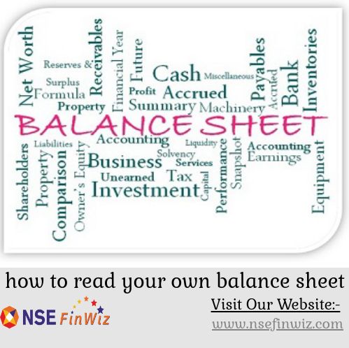 how to read your own balance sheet