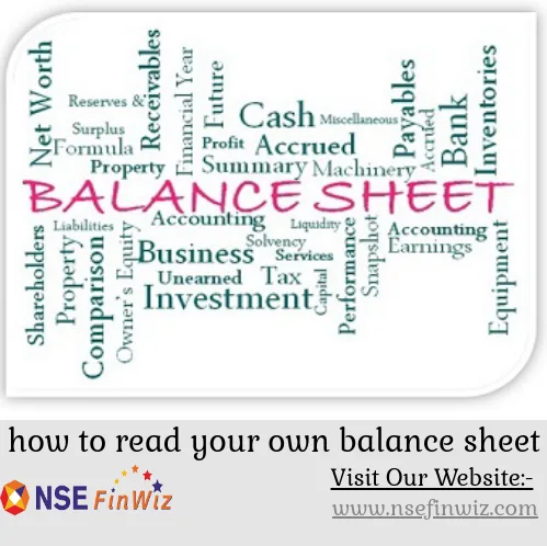 how to read your own balance sheet