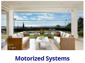 Motorized retractable screens