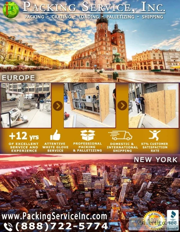 Packing Service Inc. Manhattan (New York) NY - Machinery Crating