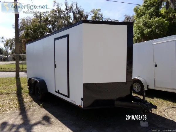 7 x 16 Black Diamond Series Enclosed Cargo Trailer - 71735