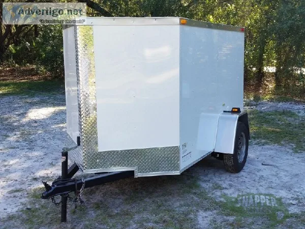 5 x 8 Basic Enclosed Cargo Trailer WV-nose - 39177
