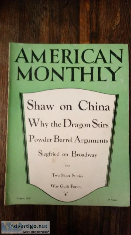 American Monthly Magazine Aug 1927