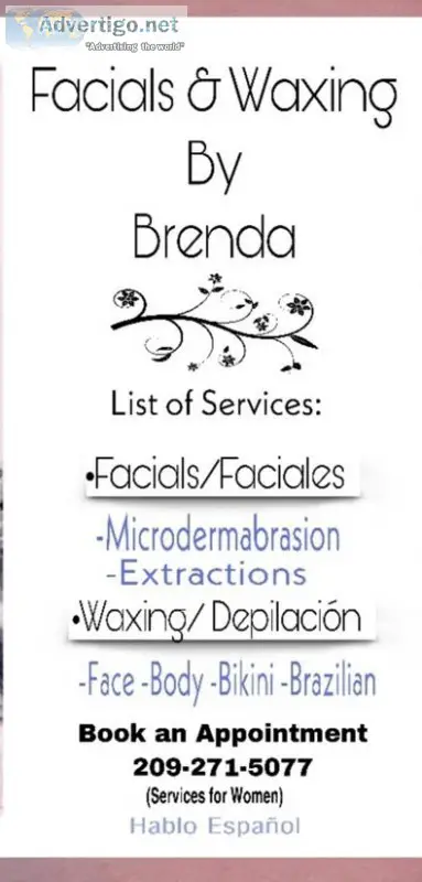 Facials and Waxing by Brenda