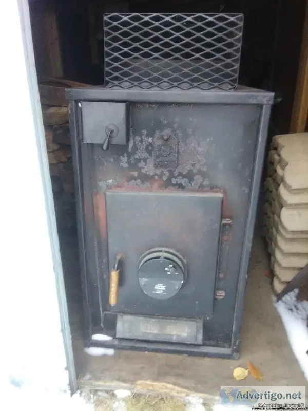 wood stove and wood hauler works great
