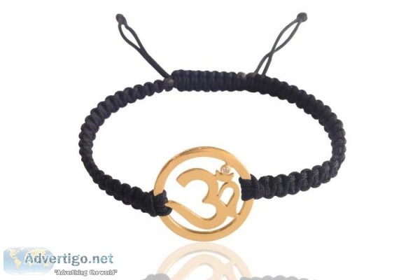 Men s Om Bracelet in Gold