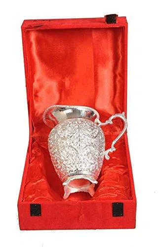 Nutristar Jug Siliver Plated Brass Kashmiri Handcrafted Designer