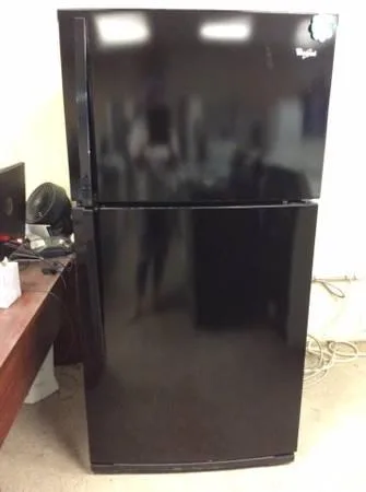 Black top bottom fridge
