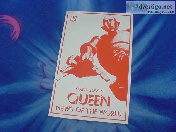 QUEEN U.S. WINTER TOUR DATE CARDNOV.DEC. 77NEWS OF THE WORLDMINT