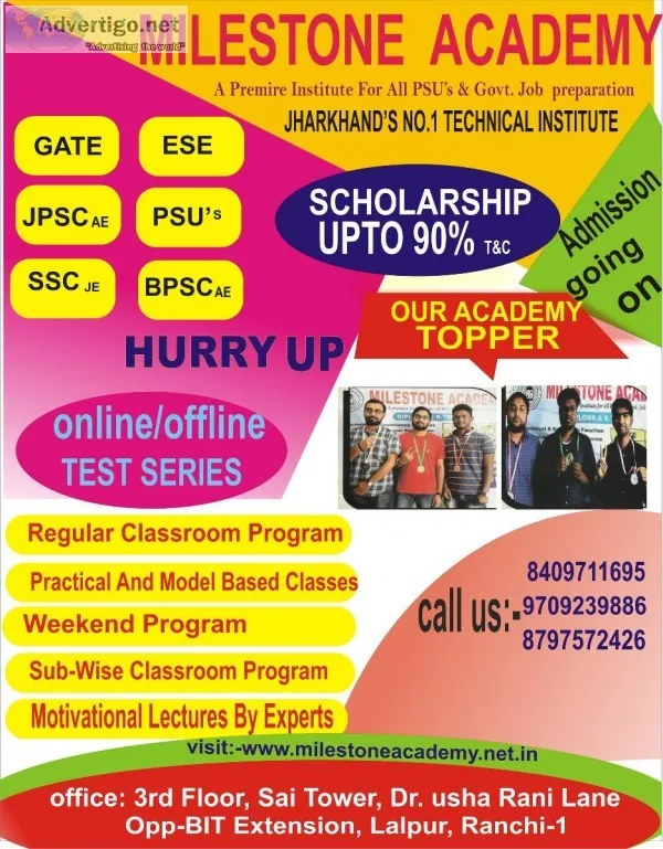 MILESTONE ACADEMY RANCHI.