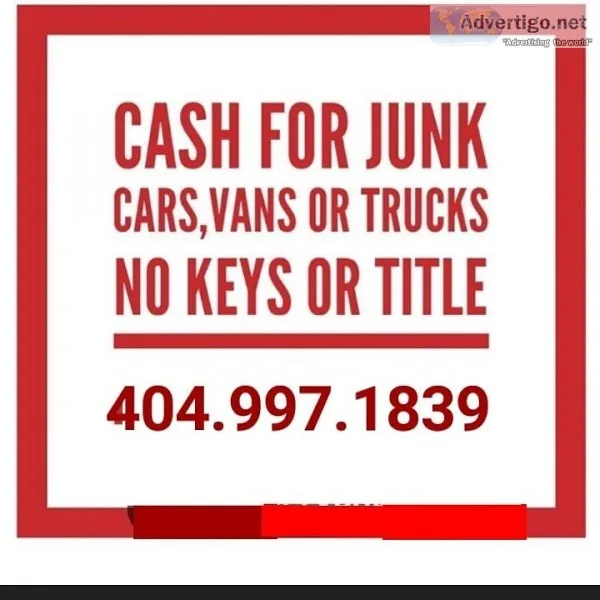 Cash for junk cars