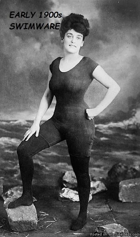 YESTERYEAR 1900s BATHING SUIT.  AA