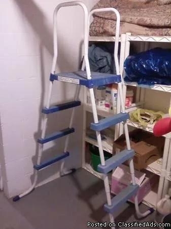 pool ladder with top platform for 48&quot pool