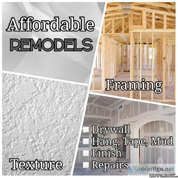  Remodel Your Home  Drywall  Texture  Framing  Painting