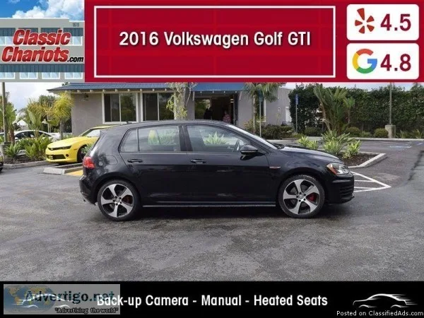Used 2016 Volkswagen Golf GTI For Sale in Vista CA - 19043