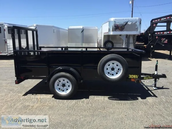 10ft Single Axle Vanguard Utility Trailer Big Tex Trailer 30SV-1
