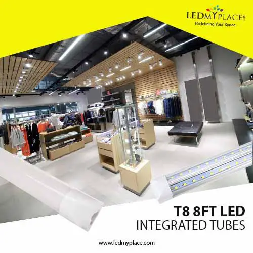 Install T8 8ft LED Integrated Tubes At Homes For Enhanced Bright