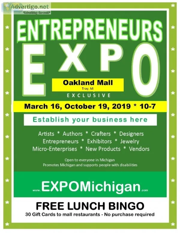 Entrepreneurs EXPO Oakland Mall center hall October 19 2019