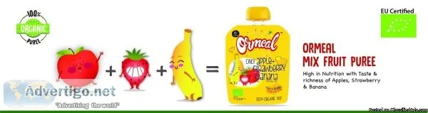 organic fruit purees for baby