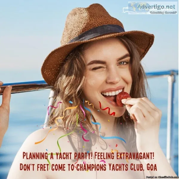 Yacht bachelor party in Goa - Champions Yacht Club