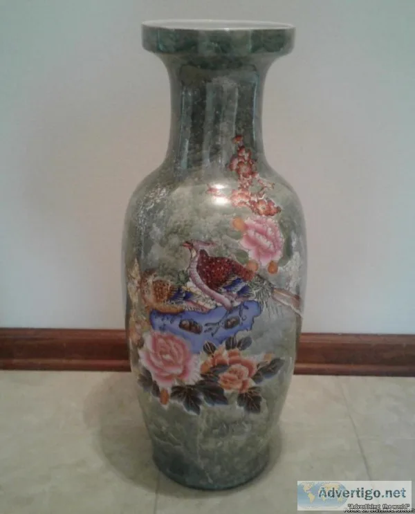 VINTAGE ASIAN UMBRELLA STAND VASE