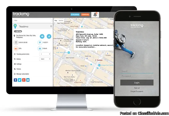 Trackimo works worldwide GPS Tracker Indoors and Outdoors