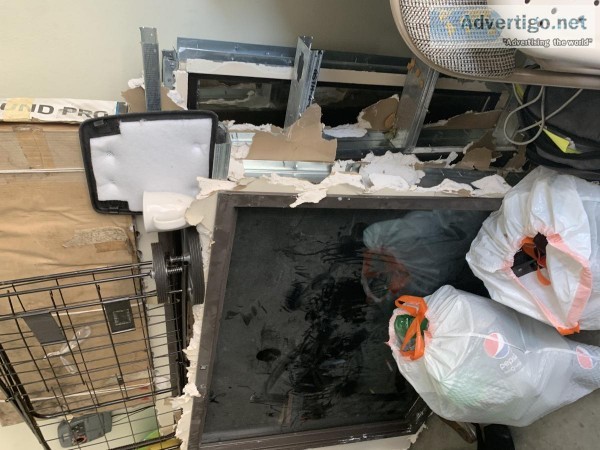 Commercial office window and frame fixture