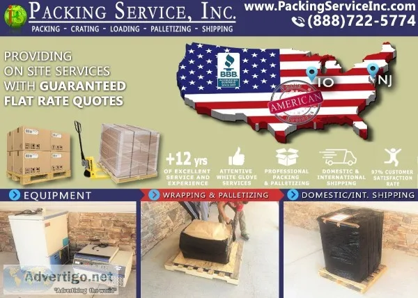Cedar Rapids IA - Pack and Palletize  Wooden Crates - Packing Se