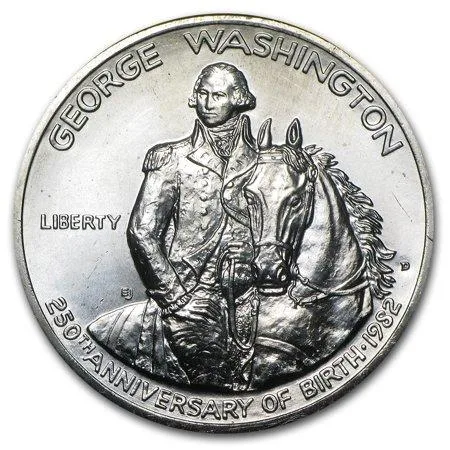 1982 GEORGE WASHINGTON 250TH ANNIVERSARY COMMEMORATIVE HALF DOLL