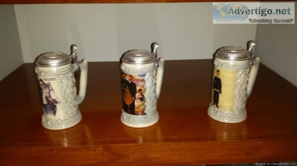 Saturday Evening Post Collectable Beer Steins