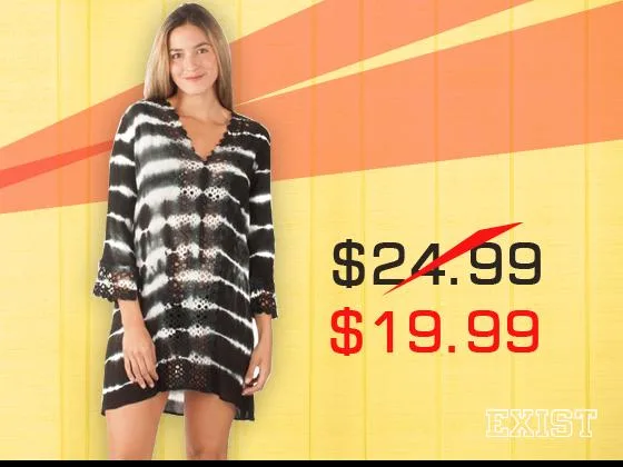 Sensational Tie Dye Beach Cover Up is on Sale