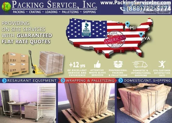 Madison WI - Custom Crates  Palletizing Services - Packing Servi