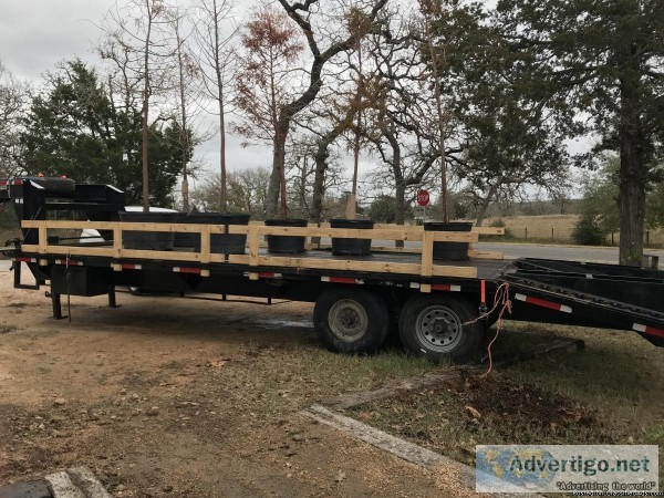 25 ft Flatbed Gooseneck trailer for sale